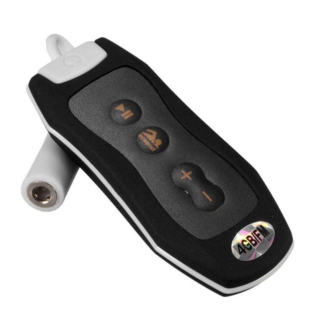 Mini IPX8 Reproductor de música MP3 a prueba de agua Radio FM 4G / 8G Diseño de clip Deporte Correr Natación Buceo Reproductor de música Eigraketly DZ5597-03B