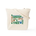 thumbnail image 2 of CafePress - Live Green Montage Tote Bag - Unisex Canvas Tote Bag, Beige, 1-Piece, 2 of 9