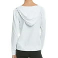 thumbnail image 3 of Women’s Full Zip Up Hoodie with Packets Lightweight Cotton Blend Drawstring Regular & Plus Size Casual Zipper Hooded Sweatshirt Womenswear Activewear, 3 of 3