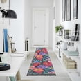 thumbnail image 4 of Yayeee Runner Rug for Bedroom 2'x6' Machine Washable Hallway Non Slip Mat, Serene Floral Pattern, 4 of 8