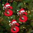 thumbnail image 3 of Personalized A-Z Letter Ornaments for Christmas Tree Christmas Ornament with Name 2D Acrylic Xmas Hanging Pendant Original Gifts for Family Friends, 3 of 6