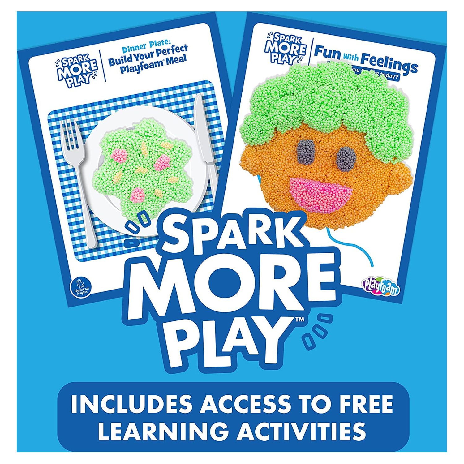 Educational Insights Playfoam Shape & Learn Numbers Set, Preschool Math Toy, Ages 3+