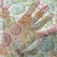 thumbnail image 3 of Colorful Tulle Curtains with Rod Pocket, Delicious Watercolor Pattern with Doughnuts Hand Drawn Yummy Tasty Pastries Bakery, Sheer Drape for Wedding Party 2 Panels, 7 Sizes, Multicolor, by Ambesonne, 3 of 3