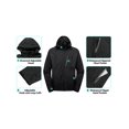 thumbnail image 6 of Little Donkey Andy Men's Waterproof Rain Jacket Outdoor Lightweight Hooded Raincoat for Hiking Golf Travel Fishing Black S, 6 of 6