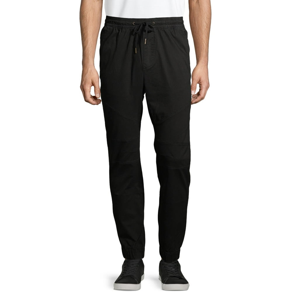 No Boundaries No Boundaries Men's Woven Seamed Twill Jogger Pants