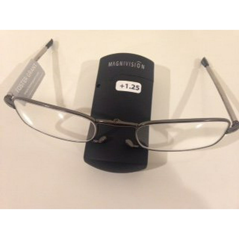 Magnivision or Foster Grant The Gideon Folding Reader Glasses +1.25 Power