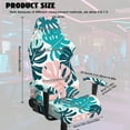 thumbnail image 7 of Xoenoiee Tropical Palm Leaves Pattern Gaming Chair Cover, 4pc/Set Office Chair Cover Stretchable with Armrest/Back Covers/Chair Seat Cover, Gamer Chair Cover Computer Video Game Office Chair Cover, 7 of 7