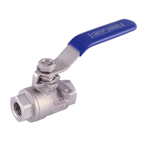 ARITA 2PC Ball Valve, Stainless Steel 304 Full Port 1000PSI for Water ...