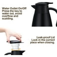 thumbnail image 4 of 2 Litre Thermal Coffee Carafe Jugs, Vacuum Jug Stainless Steel Double-Wall Vacuum Insulated Coffee Pot Coffee Plunger, Juice/Milk/Tea Insulation Pot (Black), 4 of 7