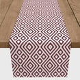 thumbnail image 3 of Creative Products Ikat Pattern Burgundy 16x72 Poly Twill Table Runner, 3 of 3