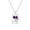 February, variant on 12 Birth Colorful Flower Pendant Necklaces for Women Guardian Month Flower Pendant Dainty Jewelry July