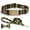 Brown, variant on Personalized Dog Collar & Leash Set with Bow - Customizable, Anti-Loss Floral Print, Secure Metal Buckle for Small, Medium, Large Dogs