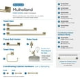 thumbnail image 5 of Amerock Mulholland Golden Champagne 9 inch (229mm) Towel Bar, 5 of 6
