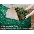 thumbnail image 6 of Covermates Keepsakes Christmas Tree Cinch Bag - Superior Protection, Cinch Straps, Fits Up To 9 to 11-Foot Tree - Holiday Storage, Green Snowflake, 6 of 9