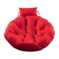 thumbnail image 3 of Cojín para silla colgante, cojín redondo suave para suelo, cojín para asiento, silla tipo huevo Rojo, 3 of 9