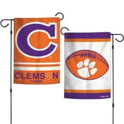 Clemson Garden Flag 2 Sided Tigers Football Vintage Classic Logo