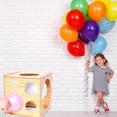 thumbnail image 3 of Kit de arco perfecto y caja de medición para cumpleaños, decoraciones de bodas, medidor de globos de cubo de madera plegable para fiestas, 3 of 8