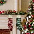 thumbnail image 4 of YOHAVEN Small 14.5" Christmas Stocking Set Hanging Decorations Knitted Wool Candy Bags Polka Dot Holiday Decor for Christmas Tree Fireplace Mantel Seasonal Home Christmas Gift Bags, 4 of 6