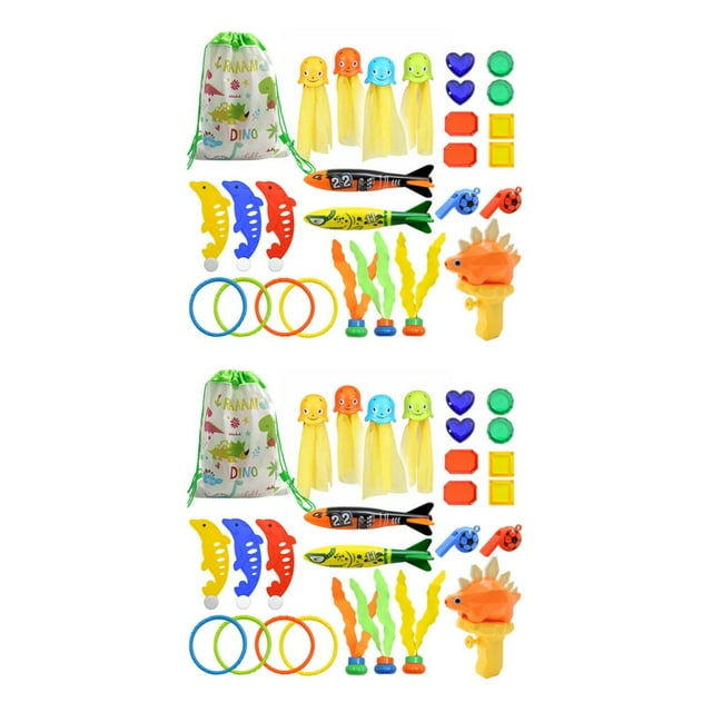 Ruiboury Non-toxic ABS Swimming Toys Set - Safe And Hypoallergenic For Kids Training Underwater Fun Diving Pool Game Smooth Line 85 85 2Set
