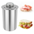 thumbnail image 2 of Matoen Lunch Meat Press Mold for Deli Meats-Homemade Ham Maker Meat Press Tool with Cooking Thermometer - Multipurpose Stainless Steel Pressure Sandwich Lunchmeat Press Maker, 2 of 9
