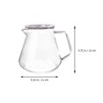 thumbnail image 2 of CATIEBYE 1Pc Transparent Glass Coffee Pot Heat Resistant Kettle with Pouring Nozzle, 2 of 6
