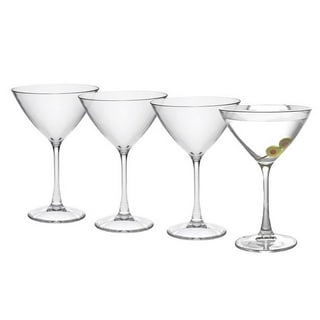 Ribbed Optic Martini Glasses (Set of 4) – The Cocktailery