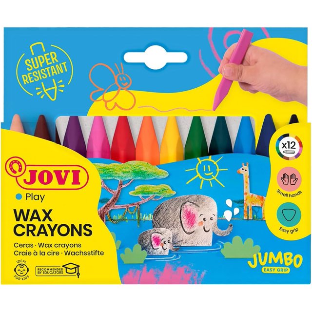Lot de 12 Craies de Cire Triangulaires 146009