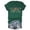 Dark Green, variant on Womens Inspirational Slogan T-Shirt Crewneck Short Sleeve Retro Letter Printed Casual Daily Streetwear Slouchy Pullover Fashion Tee