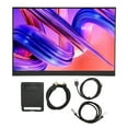 thumbnail image 2 of Monitor Portátil, Interfaz Multimedia HD Segunda Pantalla Externa 144 Hz Puerto Tipo C De 3,5 Mm Para Consola De Juegos Para PC, 2 of 7