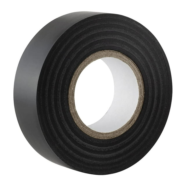 Cinta adhesiva aislante eléctrica negra - 17 mm x 10 m - resistente, autoadhesiva - protege, agrupa y repara cables - 1 rollo Excelente Rendimiento