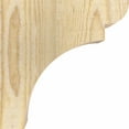thumbnail image 3 of 6"W x 8"D x 8"H Yorktown Rough Sawn Corbel, Douglas Fir, 3 of 9