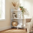 thumbnail image 4 of ELLEGNT 1 PCS Freestanding Bookshelf - 3-Tier Open Storage Shelf with Wall Anti-Tip Device White, 4 of 8