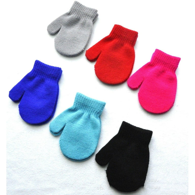 Baby Gloves Baby Toddler Red Mittens Gloves Boys Girls Solid