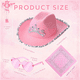 thumbnail image 5 of Sombrero Vaquero Disfraz para Fiestas y Gafas Corazón 6 Pzs Belug, 5 of 5