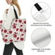 thumbnail image 3 of Disketp Leaves And Anemone Flowers In Red Grey Bolsa Tote Estampada para Mujer, Bolso de Hombro y de Mano para Compras y Viajes, 3 of 8