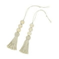 thumbnail image 2 of Omeite 8pcs Wooden Tassel Beads Ornaments Cotton String Beading Closet Door Handle Decoration for Homering Wooden Bead Closet Door Handle Decoration for Home, 2 of 7