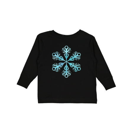 

Inktastic Icy Blue Winter Snowflake Gift Toddler Boy or Toddler Girl Long Sleeve T-Shirt
