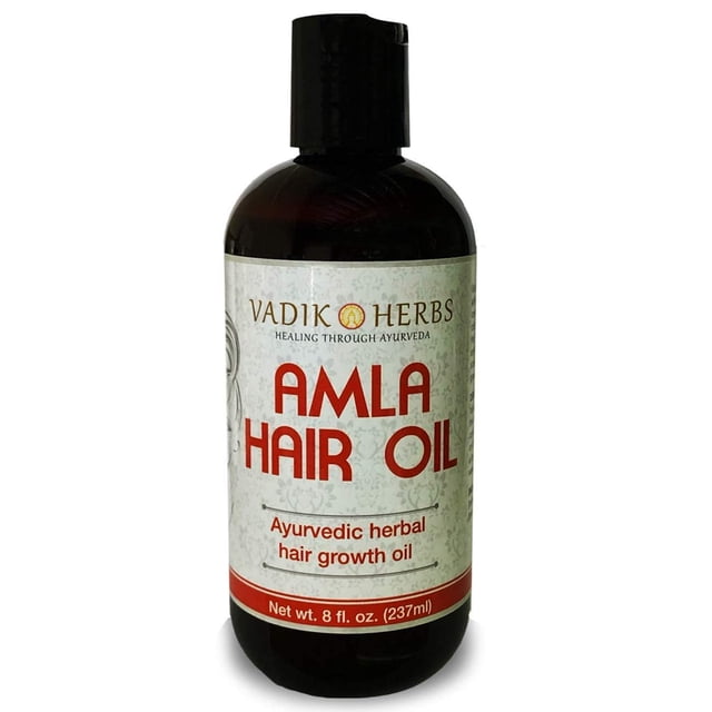 Aceite para el cabello Vadik Herbs Amla (8 oz) Aceite de romero | Tratamiento herbario del cuero cabelludo | Ideal para la caída del cabello, calvicie, adelgazamiento del cabello y crecimiento de la b