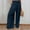 Navy, variant on SNKSDGM Women's Plus Women's Pants Suit Black Cargo Pants Women Work Women's Casual Wide Leg Wide Leg Casual Pants Pocket Gathered High Waist Trousers M