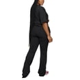 thumbnail image 2 of Aomice Women 2 Piece Lounge Outfits Short Sleeve Top and Flare Pants Sets Tracksuit Black 2XL, 2 of 5