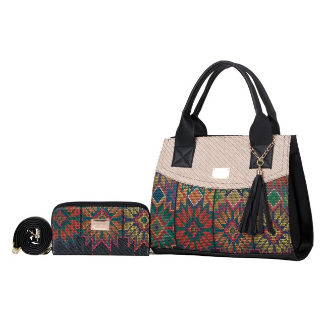 Set de Bolso y Cartera de Moda FANA para Mujer Lola Multicolor FANA Bolso de Mano