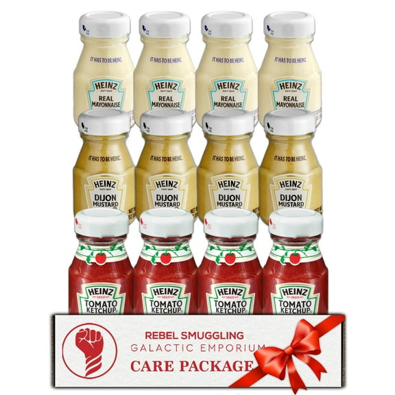 Heinz Mini Bottle Variety Pack- 4 Each- Ketchup, Mustard, Mayo