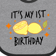 thumbnail image 4 of Inktastic Its My 1st Birthday with Lemons Boys or Girls Baby Bib, 4 of 4