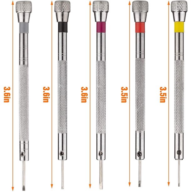Betterlifefg5 Pieces Screwdriver Precision Watchmaking Watch Tool For