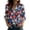 Multicolor 4, variant on Women's 250th Anniversary USA Shirt Button Down America Flag Tops Independence Day Patriotic 4th of July Long Sleeve Collared Blouse