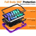thumbnail image 5 of for iPad Mini 7th/6th Generation Case 8.3 inch 2024/2021, 360 Rotating Shockproof Cover with Stand, Handle, Shoulder Strap, Purple, 5 of 7