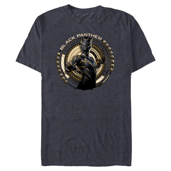 Marvel Black Panther: Wakanda Forever The Panther Lives - Short Sleeve Blended T-Shirt for Adults - Customized-Navy Heather