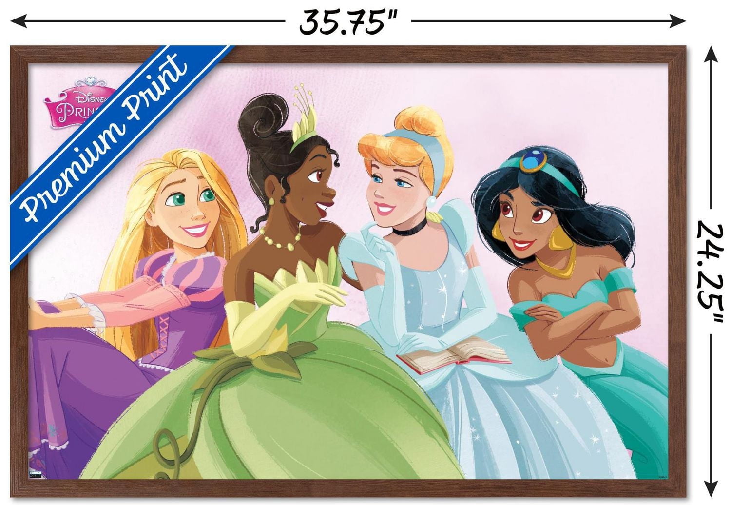 Disney Ultimate Princess Celebration - Group Wall Poster, 22.375" x 34" Framed