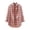 Pink, variant on Women's Plaid Shirt Long Sleeve Button Down Loose Fit Casual Vintage Check Blouse for Work Office Daily Wear