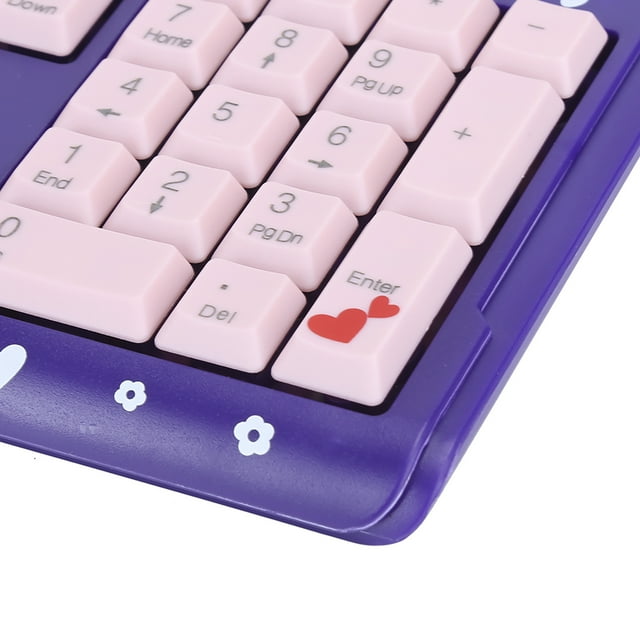 USB Wired Keyboard, Ultra Slim Silent Keyboard with Adjustable Bracket and Drainage Holes, for Laptop Computer Home Office Game